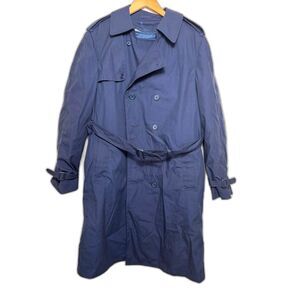 DSCP Defender Collection Trench Coat Navy Men's Sz 40L All Weather Liner Jacket